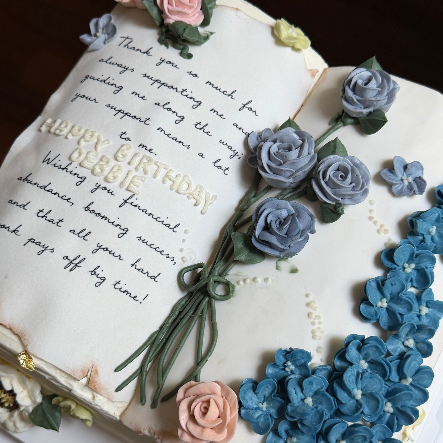 Secret Garden Book Cake