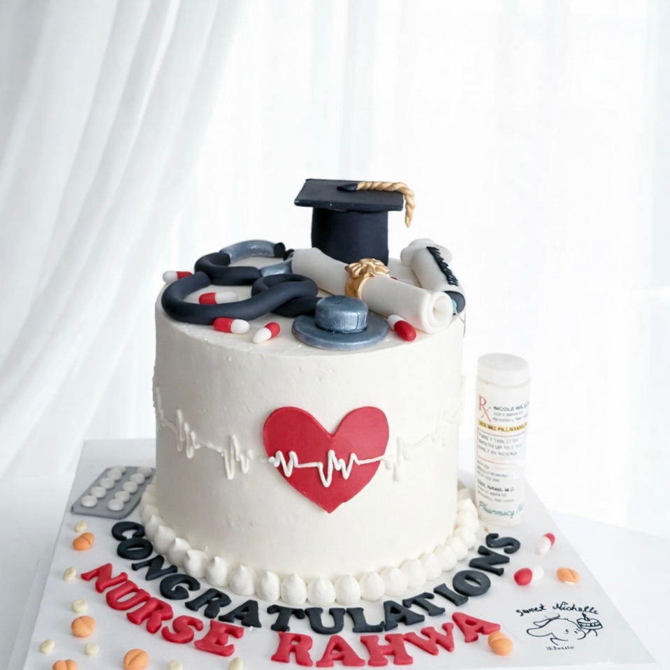 Nurse Graduation Celebration Cake