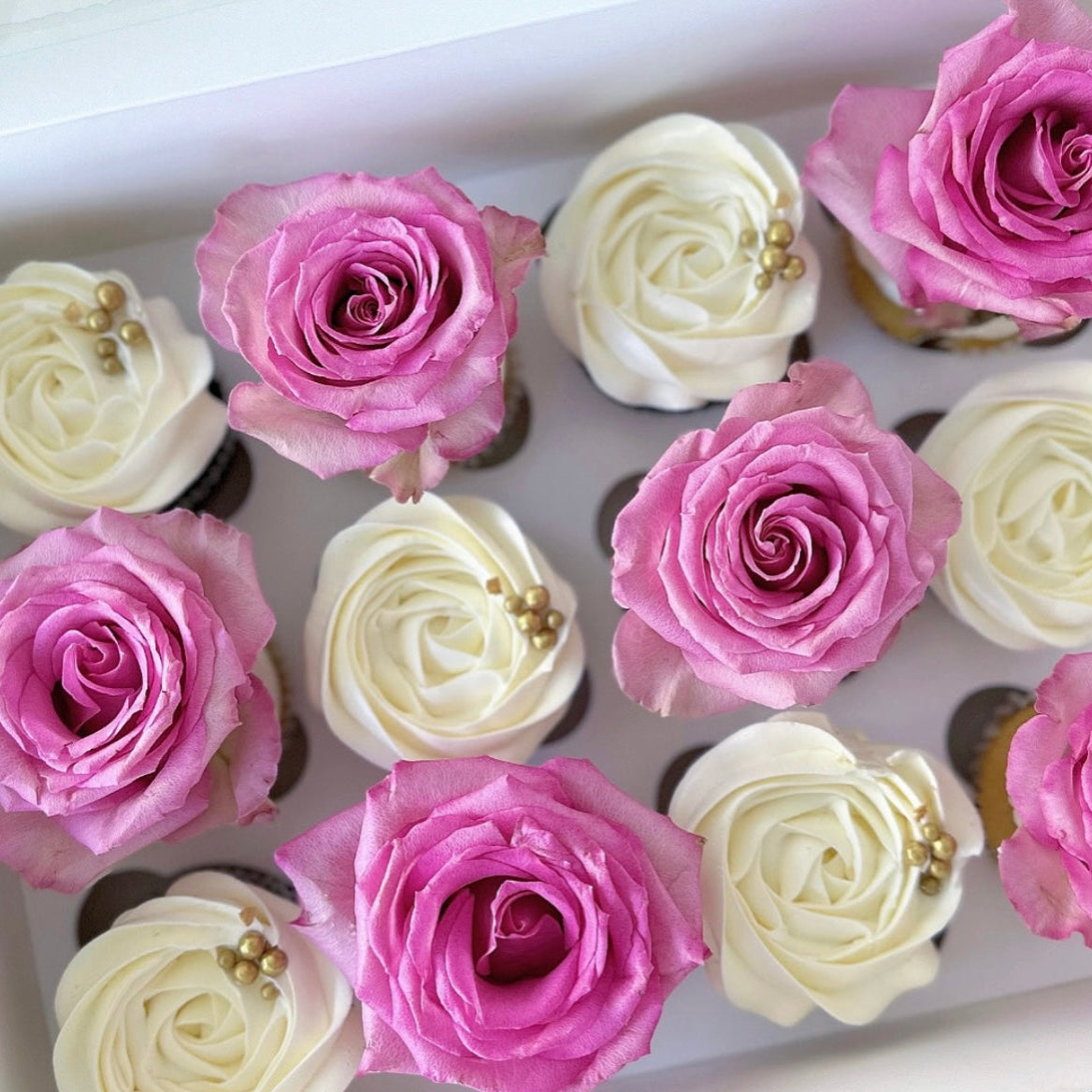 Pink Rose Cupcake