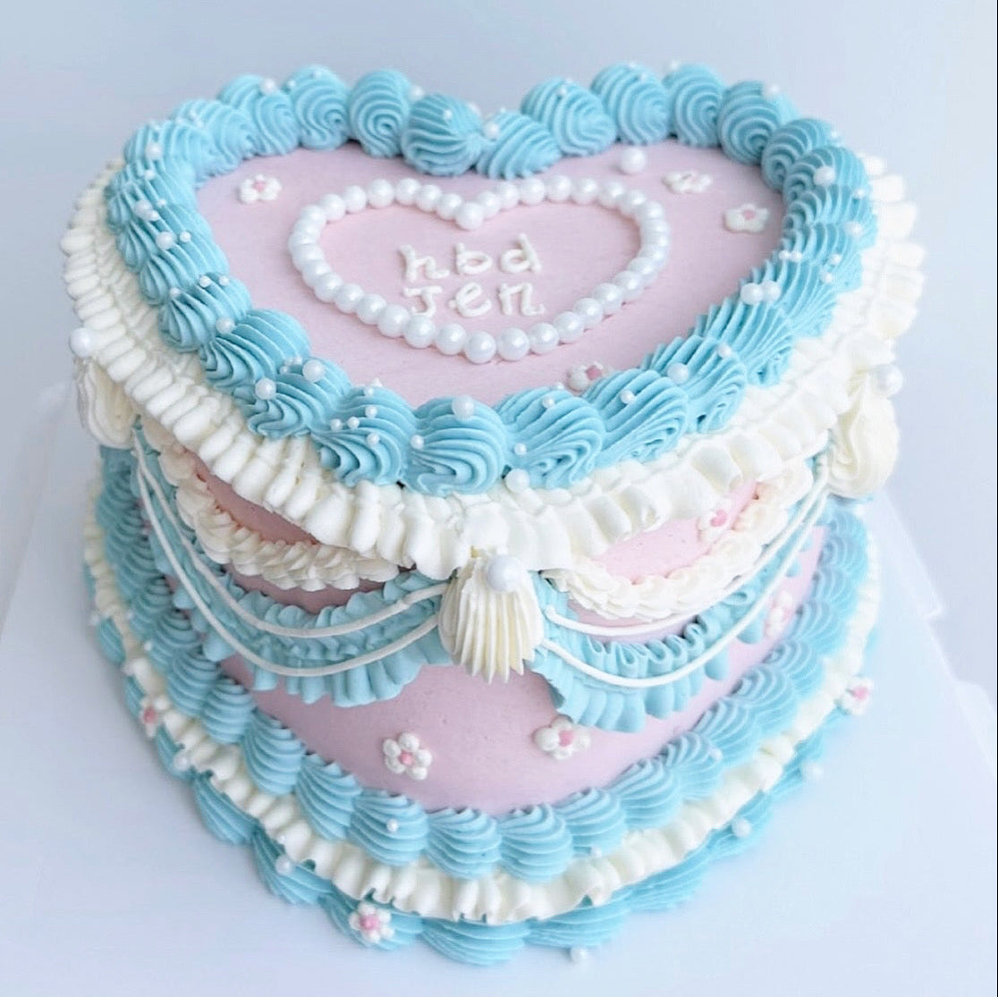 Pastel Vintage Heartcake
