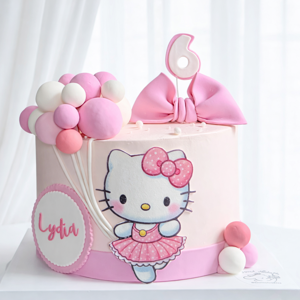 Hello Kitty Ballet Birthday Cake