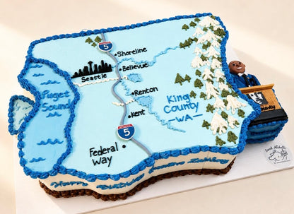 Map Celebration Cake