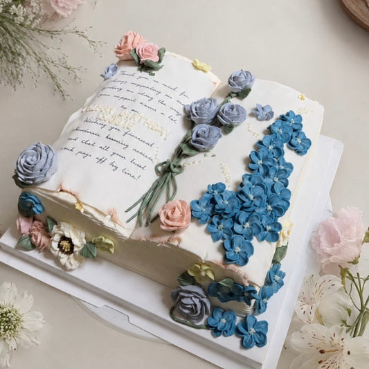 Secret Garden Book Cake
