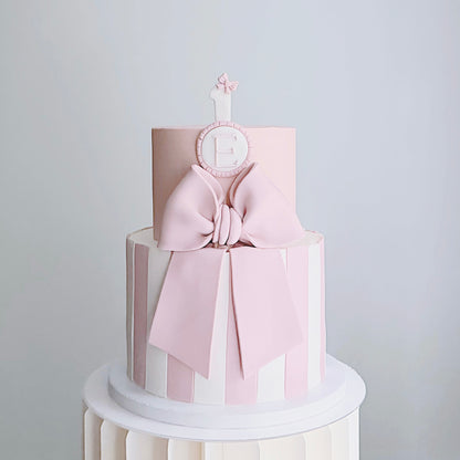 Blush Bow Cake