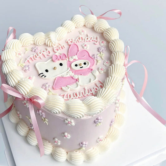 Sanrio Friends Drawing Cake