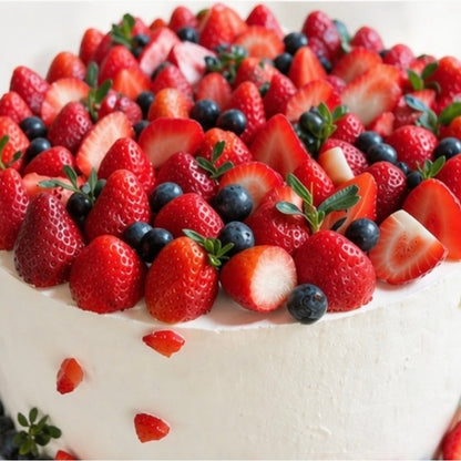 Mixed Berry Cream Cake