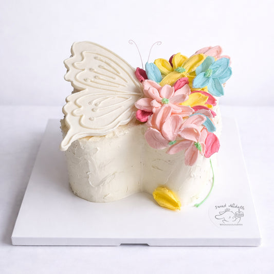 3D Butterfly Blossom Cake