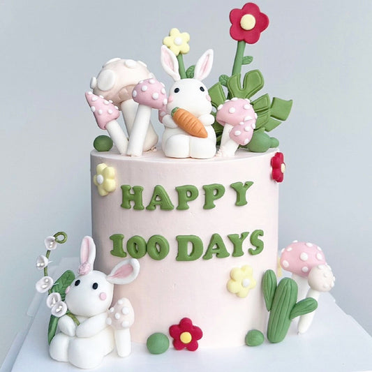 Adorable Baby Bunnies Cake