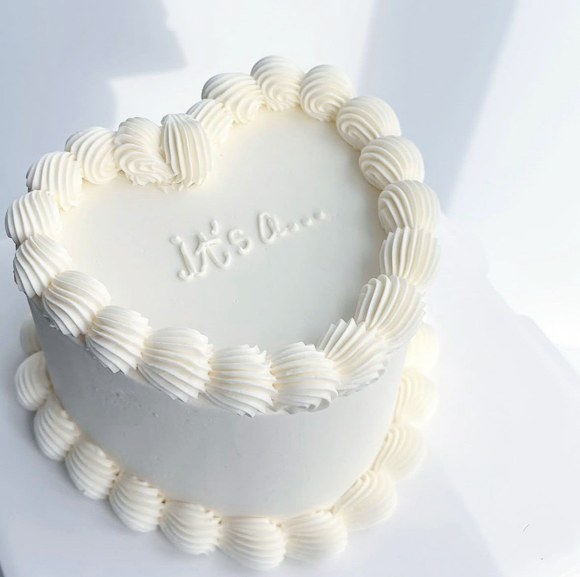 Gender Reveal Heartcake