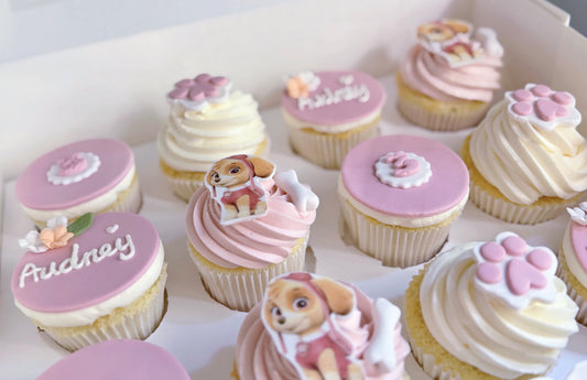 Skye”s Pink Paw Cupcakes