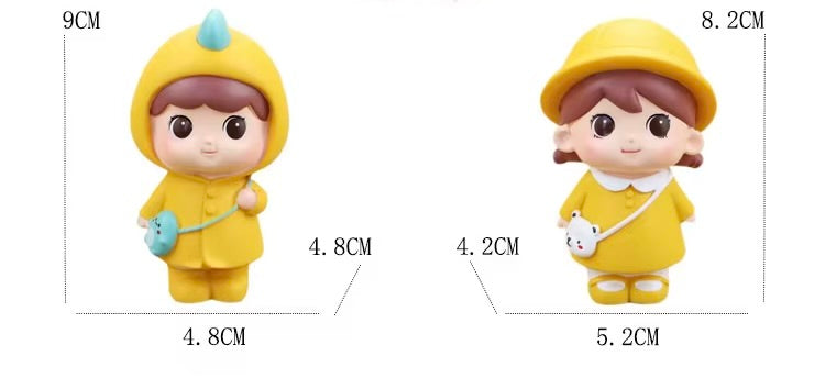 Cute Little Girl Cake Topper (Single)