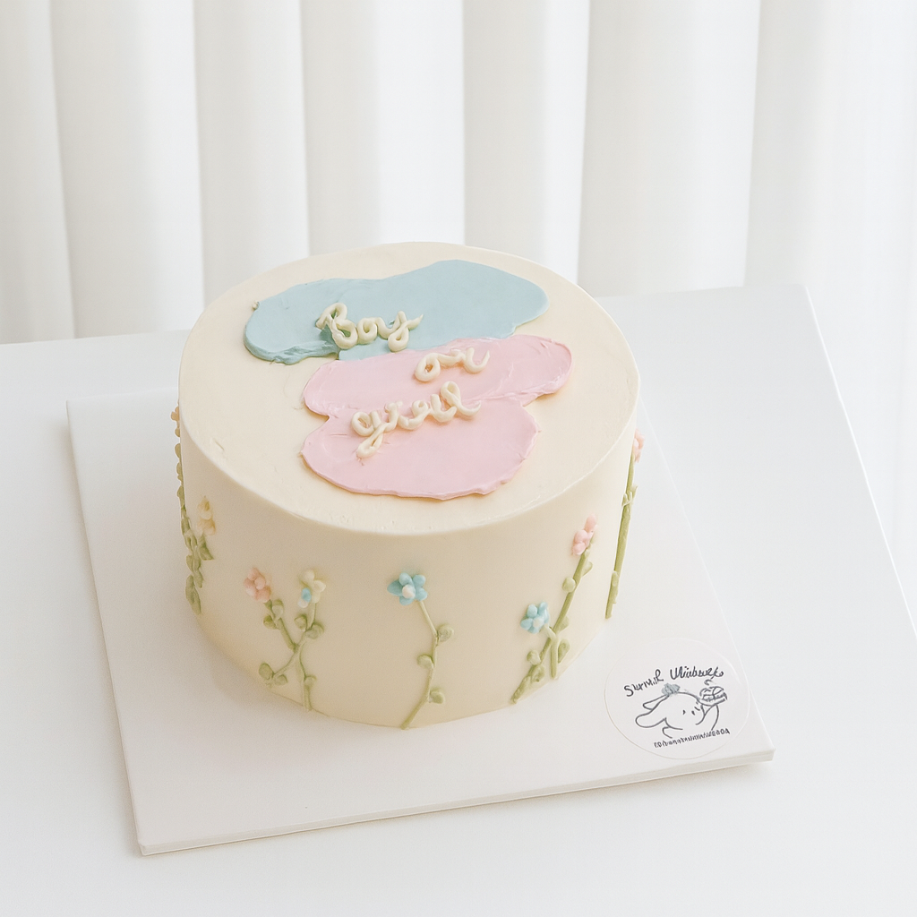 Gender Reveal Cake