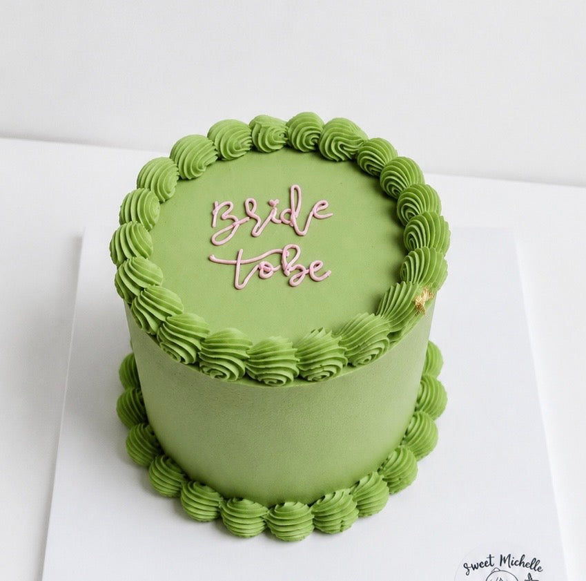 Sage Green Vintage Cake