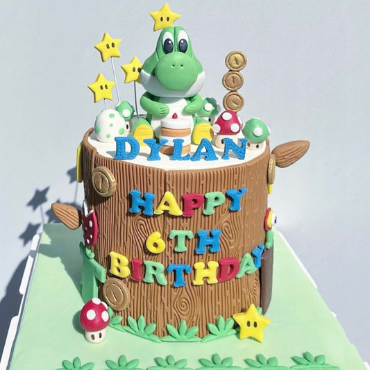 Super Mario Yoshi Cake