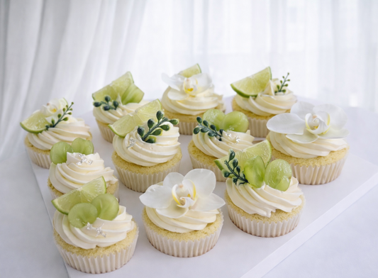 Lime Blossom Cupcakes