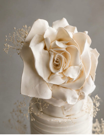 Romance in Ruffles Wedding Cake