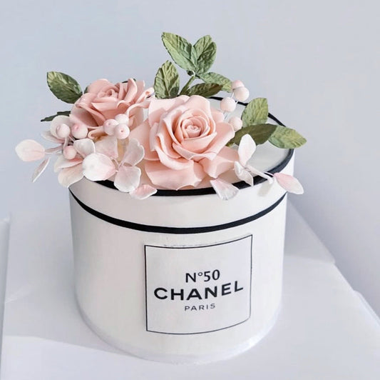 Elegant Couture Bouquet Cake