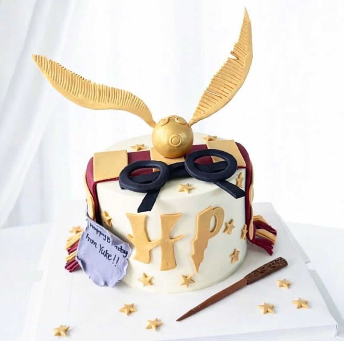 Harry Potter Golden Snitch Cake