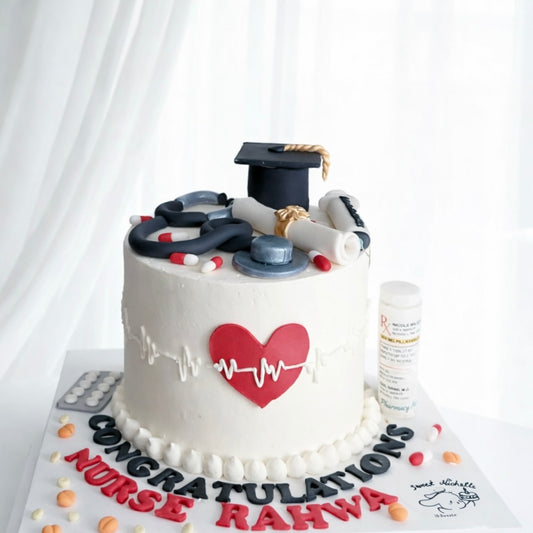 Nurse Graduation Celebration Cake