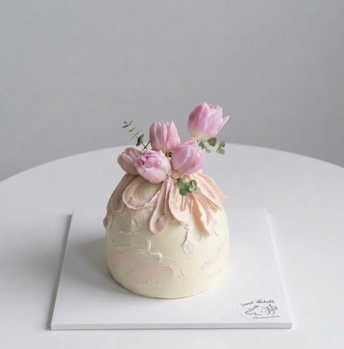 Blush Petal Bloom Cake