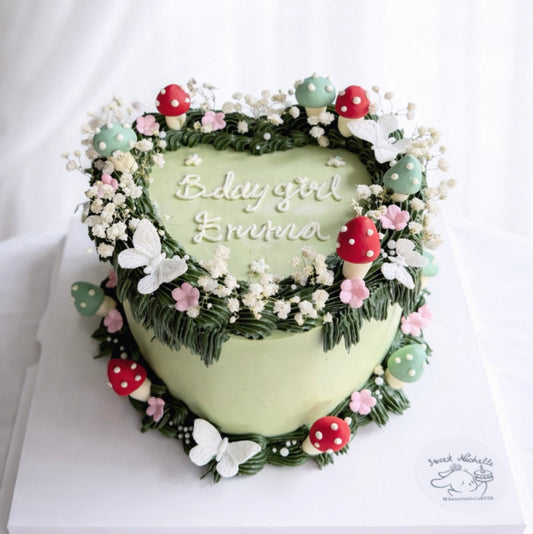 Fairy Forest Heartcake
