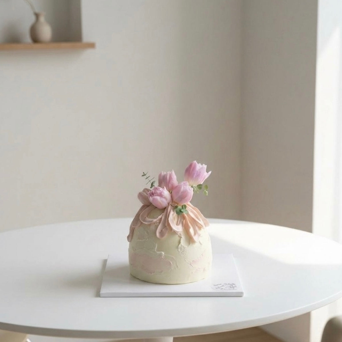 Blush Petal Bloom Cake