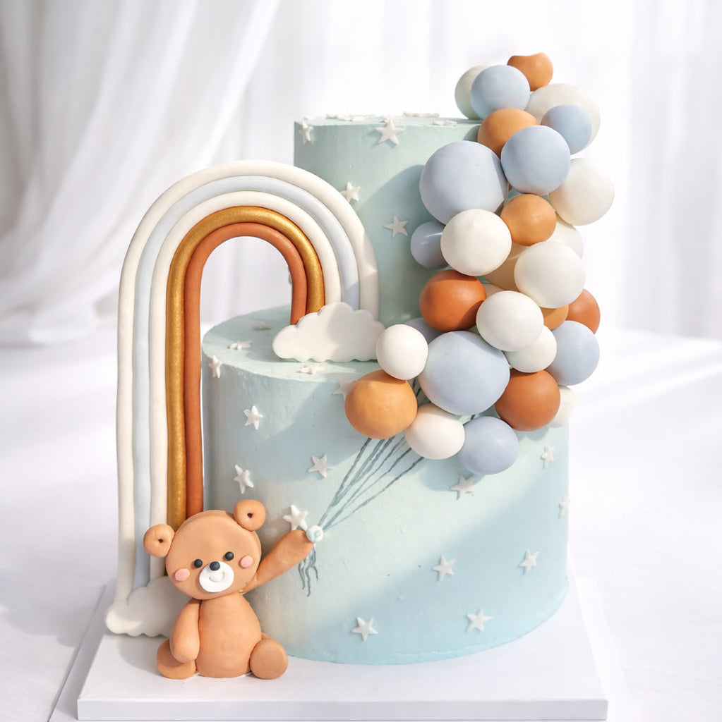 Teddy & Balloons Cake