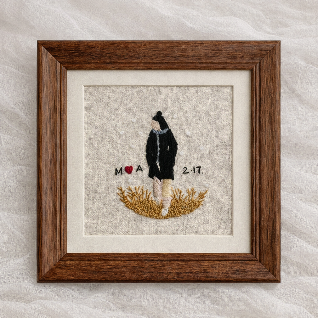 Custom Portrait Embroidery Frame