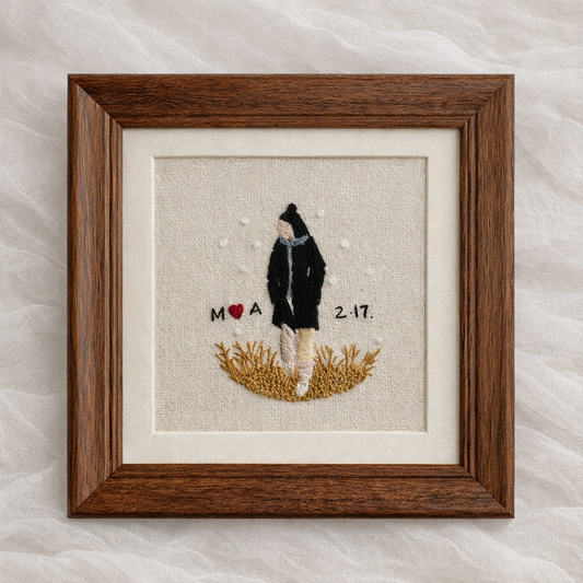 Custom Portrait Embroidery Frame