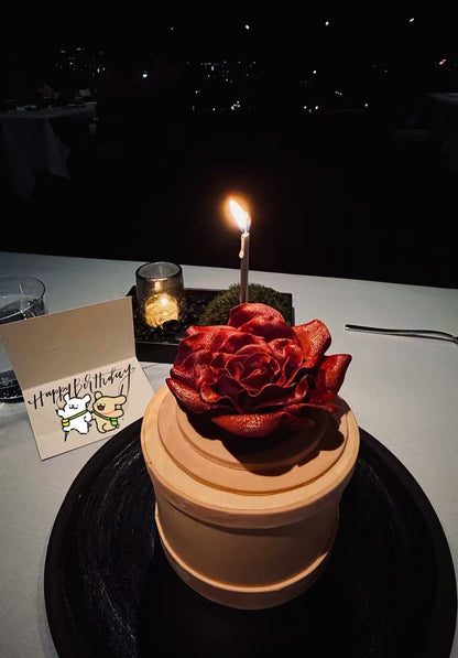 Blush Petal Rose Cake