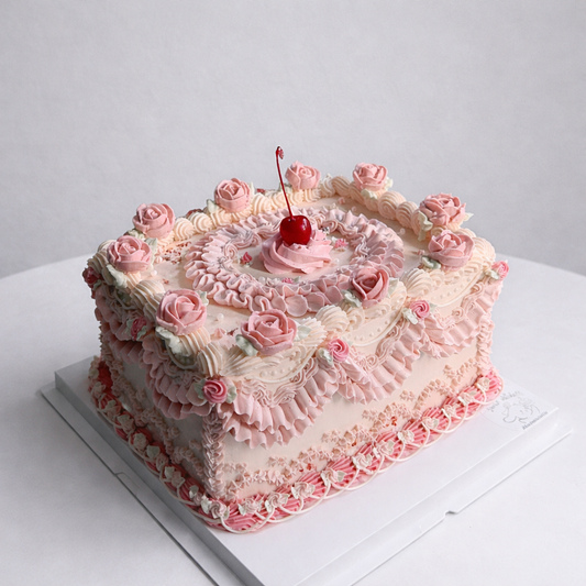 Blush Rose Vintage Cake