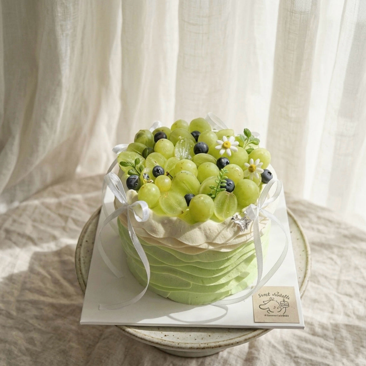 Green Grape Garden Cake