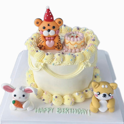Cute Animal Party Cake