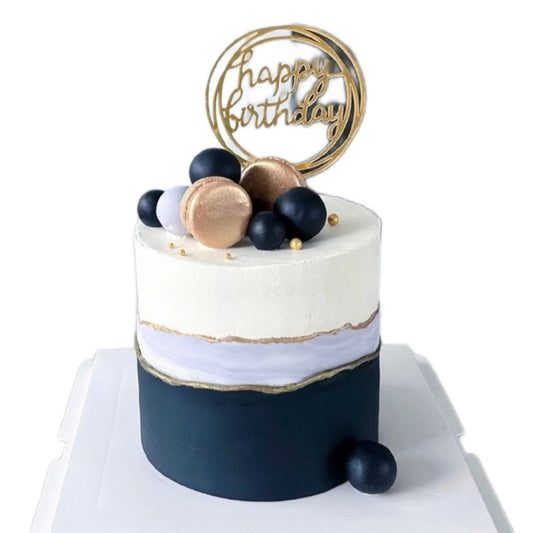 Classic Gold&black Cake