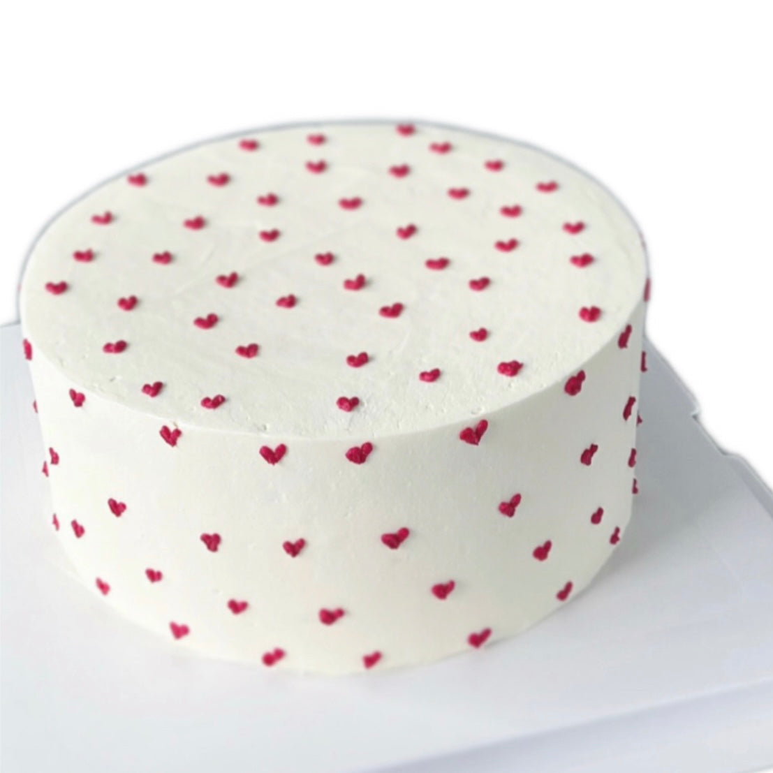 Simple Hearts Cake