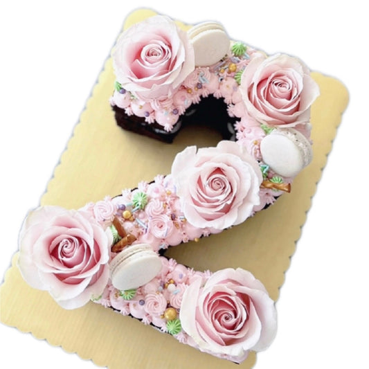Floral Number Cake