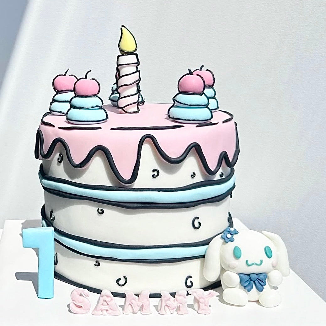 2D Cinnamon Roll Cake