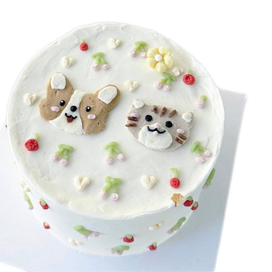 Puppy&Kitty Cake