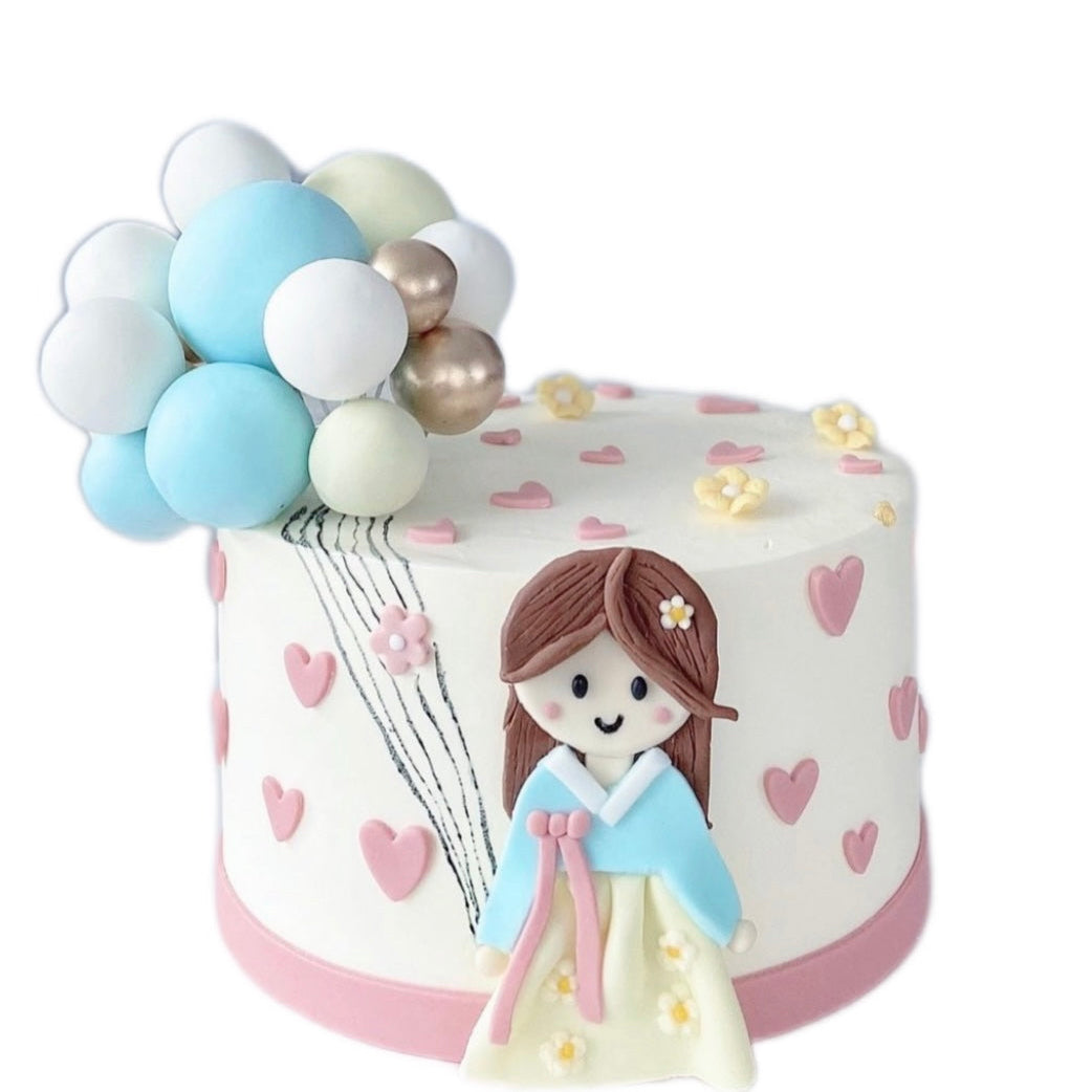 Hanbok Girl Cake