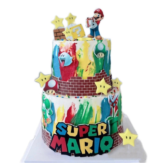 Super Mario Tiered Cake