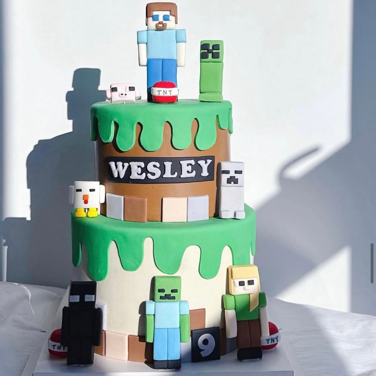 Minecraft Tiered Cake