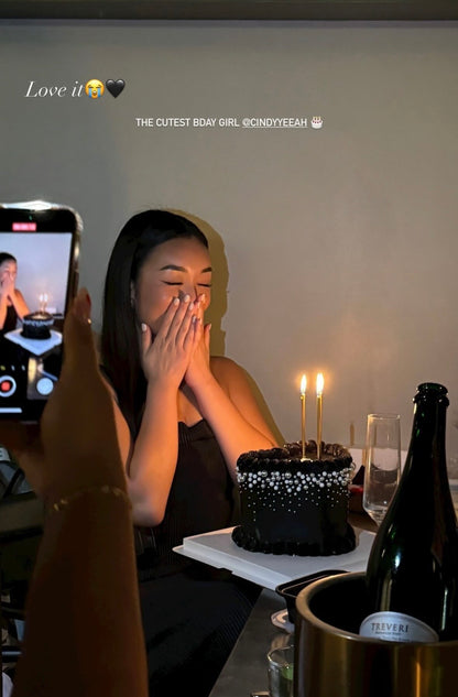 Midnight Pearl Heartcake