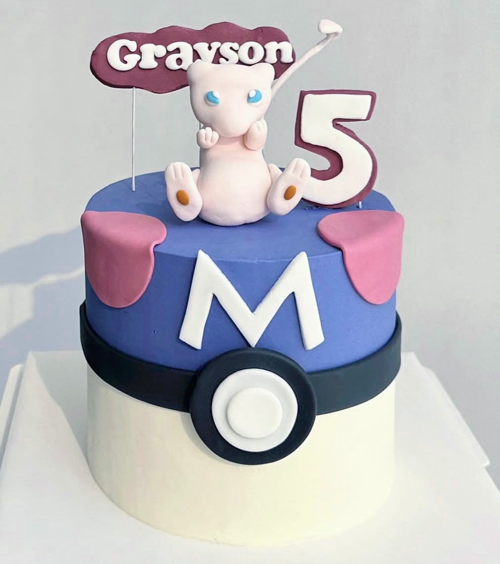 Mew Pokémon Cake