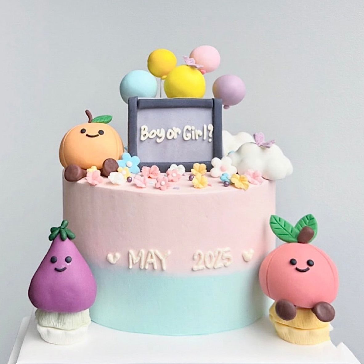 Jellycat Gender Reveal Cake