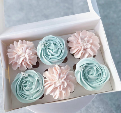 Classic Floral Cupcakes