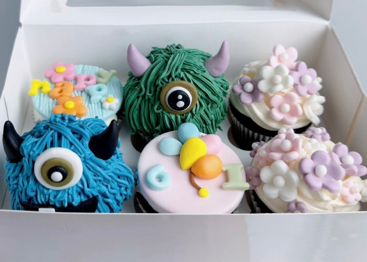 Cute Monster Cupcakes