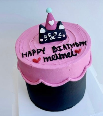 Black Kitty Cake