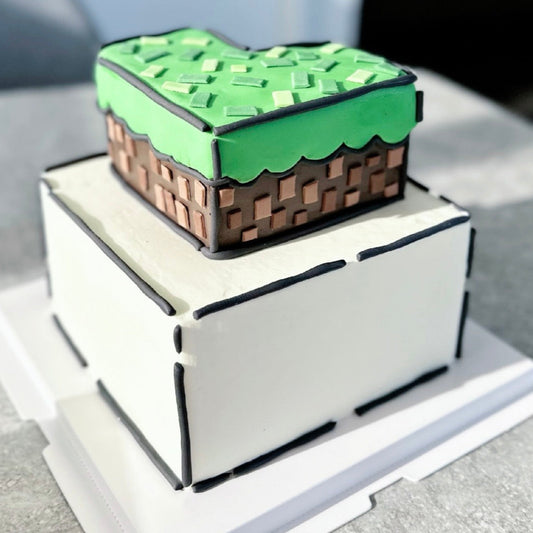 Grass Block Cake