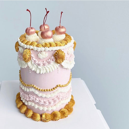 Vintage Pink Cherry Cake