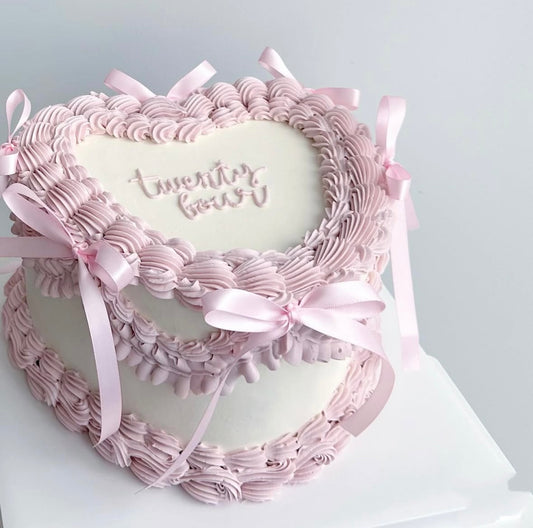 Bow Vintage Heartcake